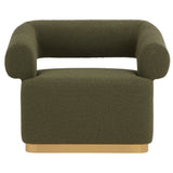 Aggie Swivel Chair, Copenhagen Olive-Furniture - Chairs-High Fashion Home