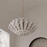 Aimi 9 Light Chandelier, Vintage Gold Leaf-Lighting-High Fashion Home