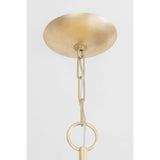 Aimi 9 Light Chandelier, Vintage Gold Leaf-Lighting-High Fashion Home