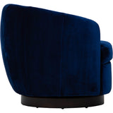 Akita Swivel Chair, Falkirk Royal Blue-Furniture - Chairs-High Fashion Home