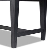 Alfie Dining Table, Black-Furniture - Dining-High Fashion Home