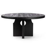 Allandale Round Dining Table, Black-Furniture - Dining-High Fashion Home