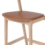 Amare Leather Bar Stool, Sonoma Butterscotch-Furniture - Dining-High Fashion Home