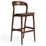 Amare Leather Bar Stool, Sonoma Coco-Furniture - Dining-High Fashion Home