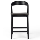 Amare Leather Bar Stool, Sonoma Black-Furniture - Dining-High Fashion Home