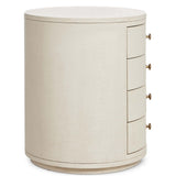 Amelia Oval Nightstand, Ivory-Furniture - Bedroom-High Fashion Home