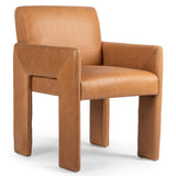 Amur Leather Arm Chair, Palermo Cognac