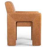 Amur Leather Arm Chair, Palermo Cognac