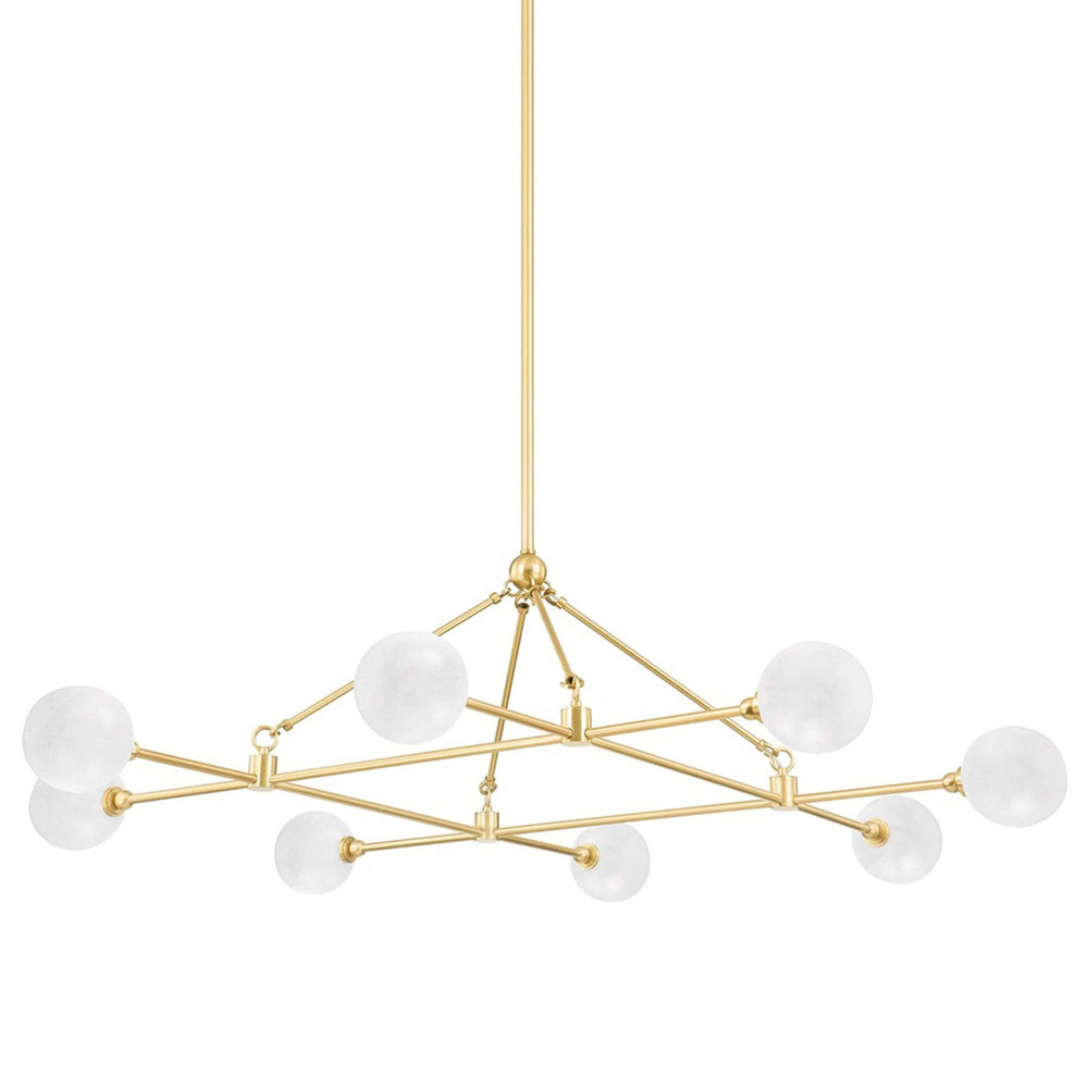 Andrews Chandelier, Aged Brass-Lighting-High Fashion Home