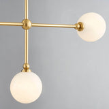 Andrews Linear Chandelier, Aged Brass-Lighting-High Fashion Home