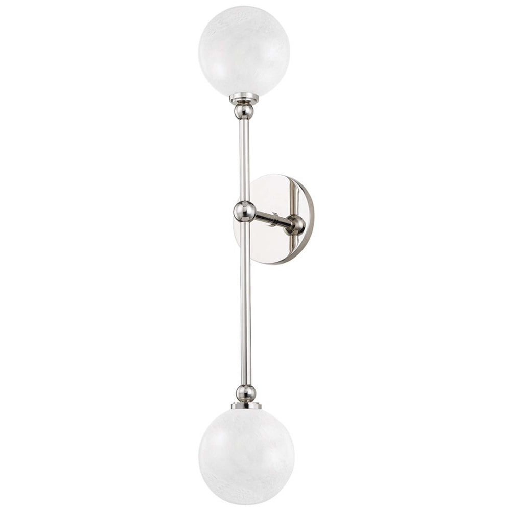 Andrews Sconce, Polished Nickel-Lighting-High Fashion Home