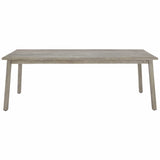 Antibes Outdoor Dining Table, Weathered Teak-Furniture - Outdoor-High Fashion Home