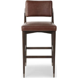 Anton Leather Bar Stool, Havana Brown-Furniture - Dining-High Fashion Home