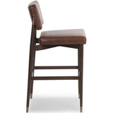 Anton Leather Bar Stool, Havana Brown-Furniture - Dining-High Fashion Home