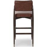 Anton Leather Bar Stool, Havana Brown-Furniture - Dining-High Fashion Home