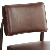 Anton Leather Bar Stool, Havana Brown-Furniture - Dining-High Fashion Home