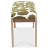 Arielle Bench, Olive/White