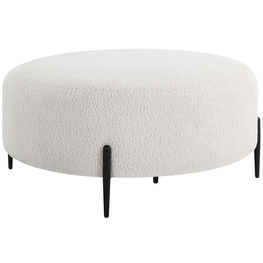 Arles Large Ottoman, White-Furniture - Chairs-High Fashion Home