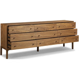 Arturo 9 Drawer Dresser, Natural Walnut