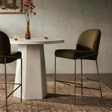 Astrud Bar Stool, Boucle Olive-Furniture - Dining-High Fashion Home