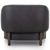 Audrey Leather Chair, Eucapel Black-Furniture - Chairs-High Fashion Home