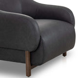 Audrey Leather Chair, Eucapel Black-Furniture - Chairs-High Fashion Home