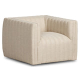 Augustine Outdoor Swivel Chair, Casa Cream-Furniture - Outdoor-High Fashion Home