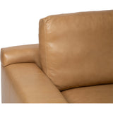 Axel Leather Swivel Chair, Landry Fawn