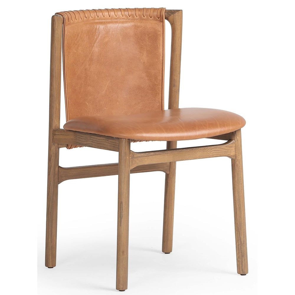 Baden Leather Dining Chair, Haven Tobacco, Set of 2-Furniture - Dining-High Fashion Home