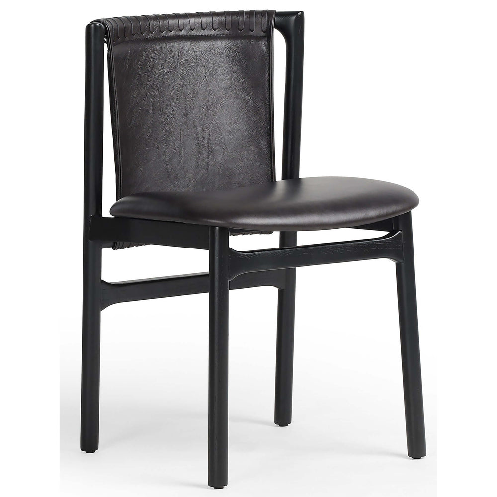 Baden Leather Dining Chair, Sonoma Black, Set of 2-Furniture - Dining-High Fashion Home