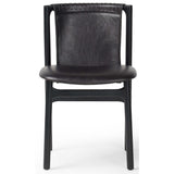 Baden Leather Dining Chair, Sonoma Black, Set of 2-Furniture - Dining-High Fashion Home