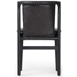 Baden Leather Dining Chair, Sonoma Black, Set of 2-Furniture - Dining-High Fashion Home