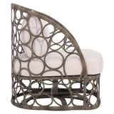 Bali Outdoor Swivel Chair, Peppercorn-Furniture - Outdoor-High Fashion Home