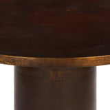 Basil Outdoor Dining Table, Antique Rust-High Fashion Home