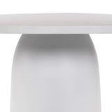 Basil Outdoor Dining Table, Matte White-Furniture - Dining-High Fashion Home