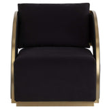 Baz Swivel Chair, Abbington Black/Napa Black-Furniture - Chairs-High Fashion Home