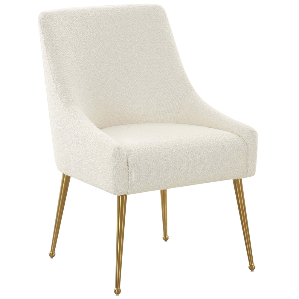 Beatrix Boucle Side Chair, Cream-Furniture - Dining-High Fashion Home