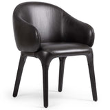 Bensen Leather Arm Chair, Sonoma Black-Furniture - Dining-High Fashion Home