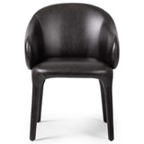 Bensen Leather Arm Chair, Sonoma Black-Furniture - Dining-High Fashion Home