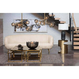 Beretta Leather Sofa, Cappuccino-Furniture - Sofas-High Fashion Home