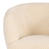 Beretta Sheepskin Chair, White-Furniture - Chairs-High Fashion Home