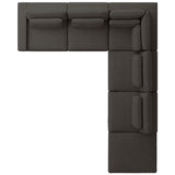 Bloor 5-Piece LAF Sectional w/Ottoman, Landale Charcoal