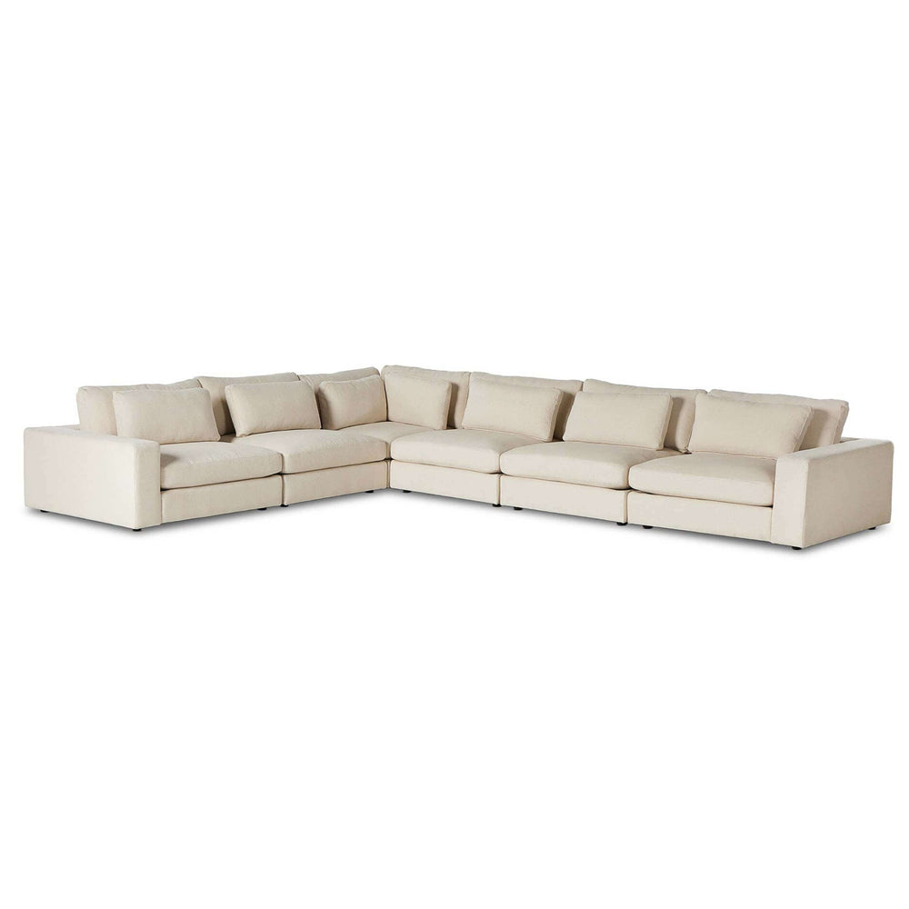 Bloor 6 Piece Sectional, Clairmont Sand-Furniture - Sofas-High Fashion Home