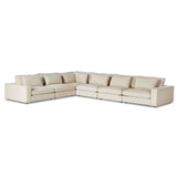 Bloor 6 Piece Sectional, Clairmont Sand-Furniture - Sofas-High Fashion Home