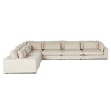 Bloor 6 Piece Sectional, Clairmont Sand-Furniture - Sofas-High Fashion Home