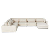 Bloor 6 Piece Sectional w/Ottoman, Clairmont Sand-Furniture - Sofas-High Fashion Home