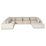 Bloor 7 Piece Sectional w/Ottoman, Clairmont Sand-Furniture - Sofas-High Fashion Home