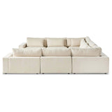 Bloor 8 Piece Sectional, Clairmont Sand-Furniture - Sofas-High Fashion Home