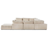 Bloor 8 Piece Sectional w/Ottoman, Clairmont Sand-Furniture - Sofas-High Fashion Home