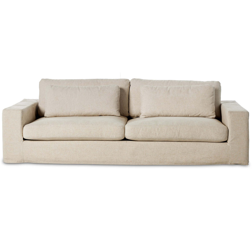 Bloor 98" Slipcover Sofa, Antwerp Natural